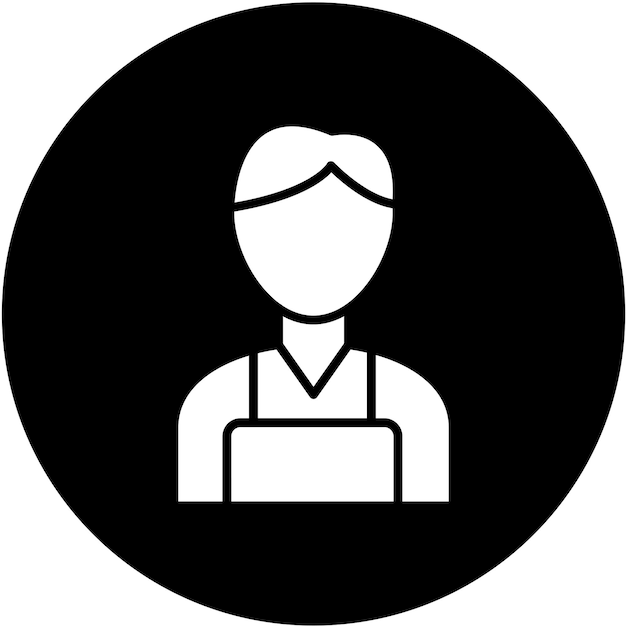 Diseño vectorial Barista Estilo del icono