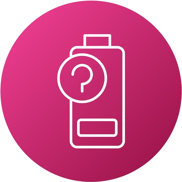 Diseño vectorial de la batería Estilo de icono desconocido