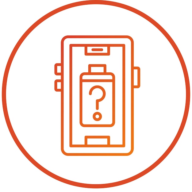 Diseño vectorial de la batería Estilo de icono desconocido