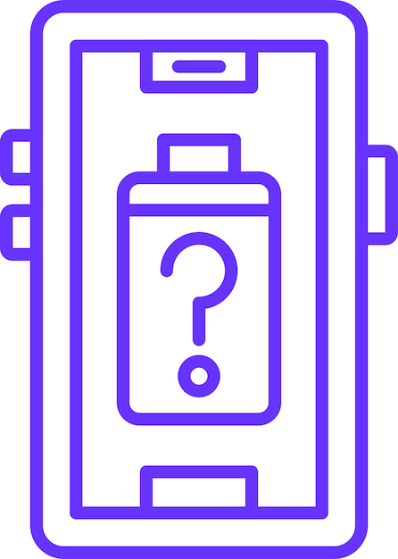 Diseño vectorial de la batería Estilo de icono desconocido