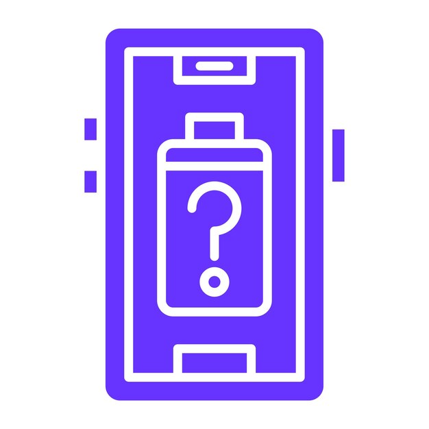 Diseño vectorial de la batería Estilo de icono desconocido