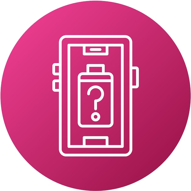Diseño vectorial de la batería Estilo de icono desconocido