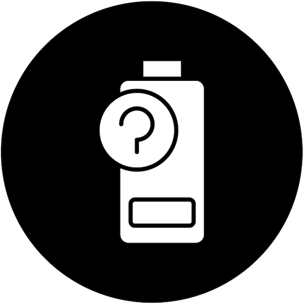 Diseño vectorial de la batería Estilo de icono desconocido