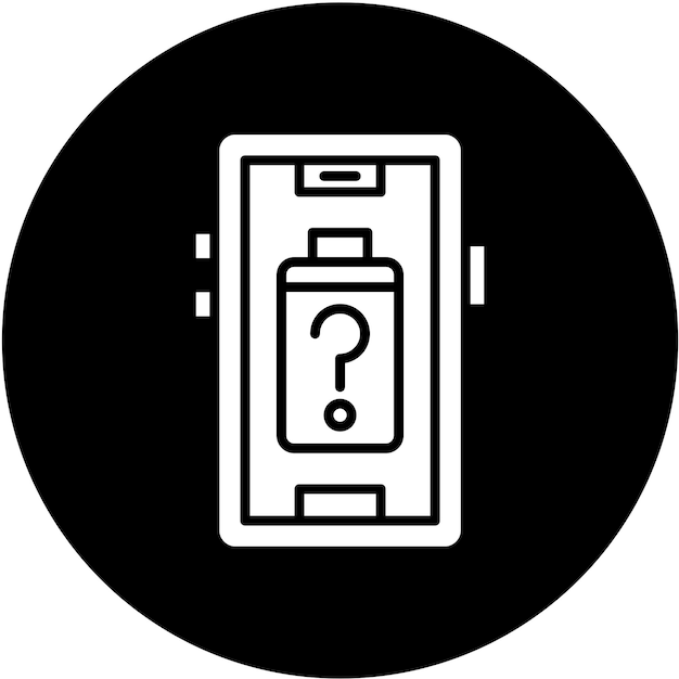 Diseño vectorial de la batería Estilo de icono desconocido