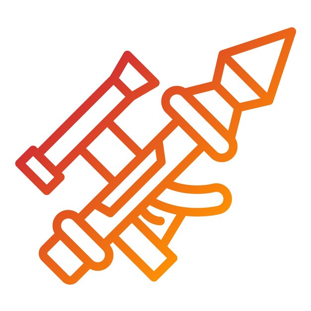 Diseño vectorial Bazooka Estilo del icono