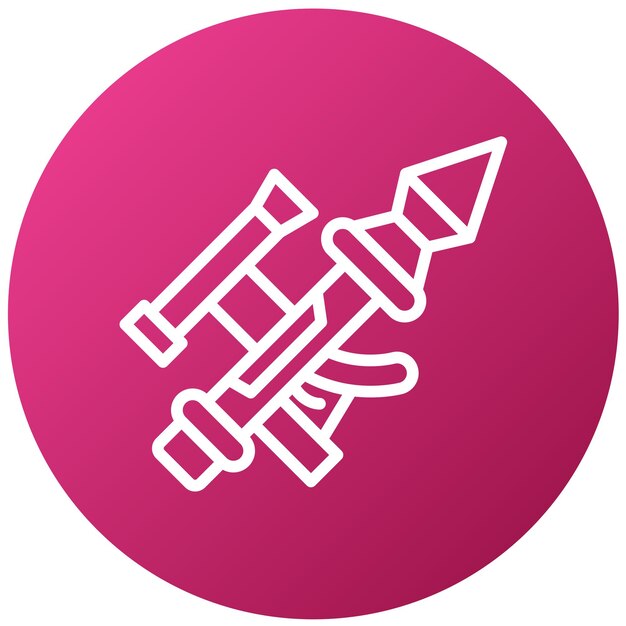 Diseño vectorial Bazooka Estilo del icono