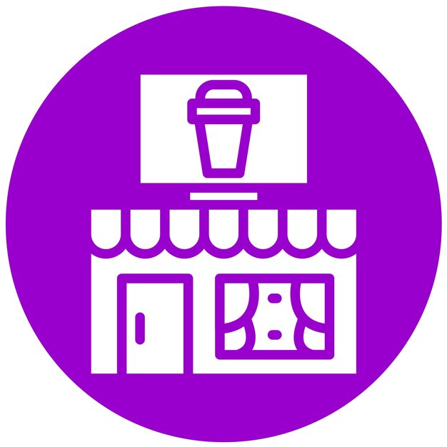 Diseño vectorial de bebidas estilo icono de café