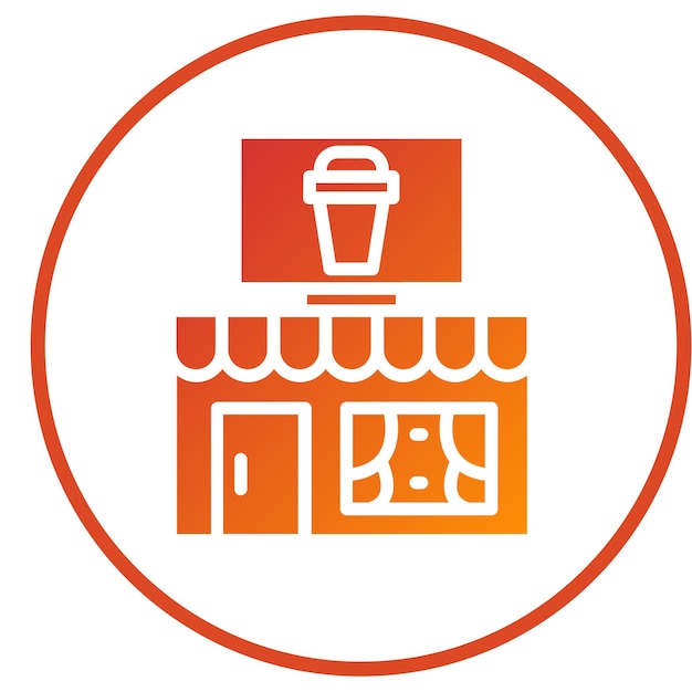 Diseño vectorial de bebidas estilo icono de café