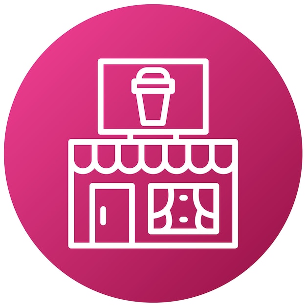 Diseño vectorial de bebidas estilo icono de café