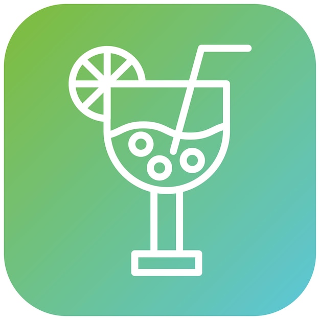Diseño vectorial de bebidas estilo icono