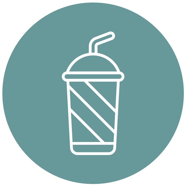 Diseño vectorial de bebidas estilo icono