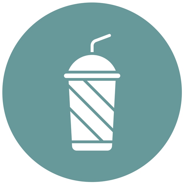 Diseño vectorial de bebidas estilo icono