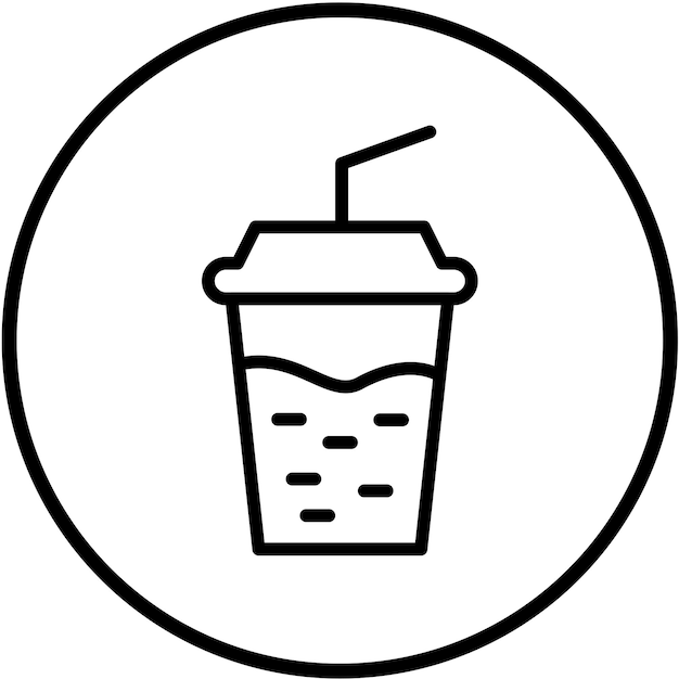 Diseño vectorial de bebidas Estilo de icono
