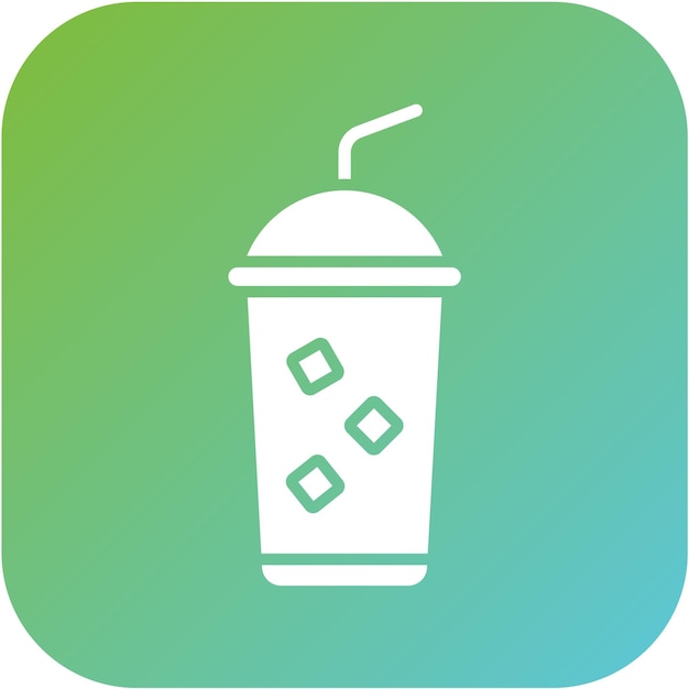Diseño vectorial de bebidas estilo icono