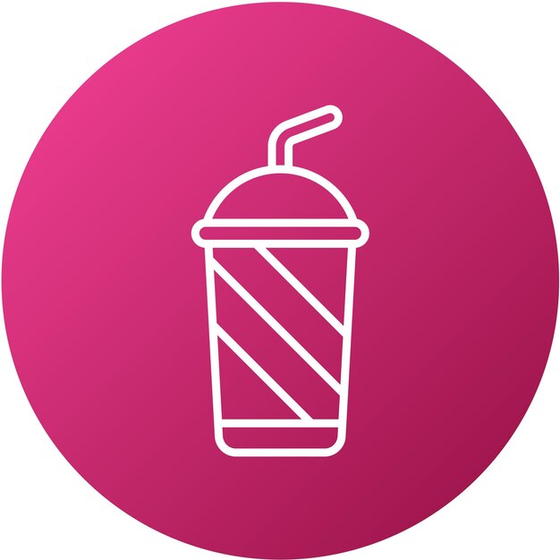Diseño vectorial de bebidas estilo icono
