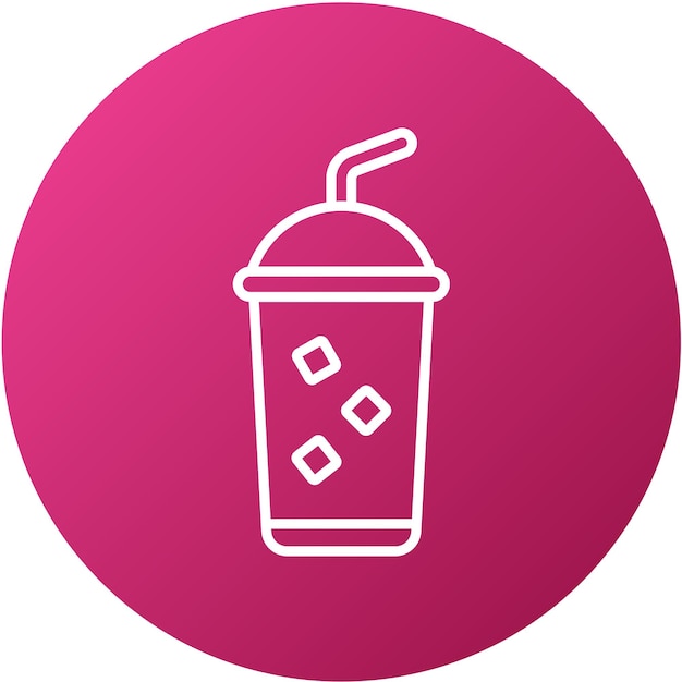 Diseño vectorial de bebidas estilo icono