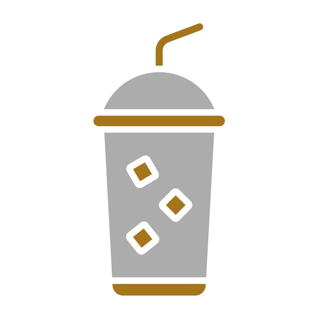 Diseño vectorial de bebidas estilo icono