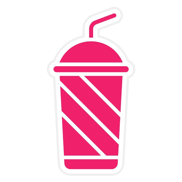 Diseño vectorial de bebidas estilo icono