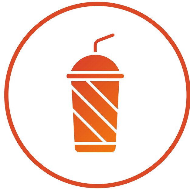 Diseño vectorial de bebidas estilo icono