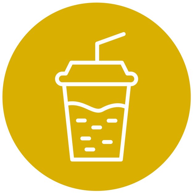 Diseño vectorial de bebidas Estilo de icono