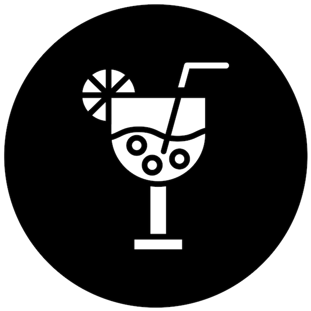 Diseño vectorial de bebidas estilo icono