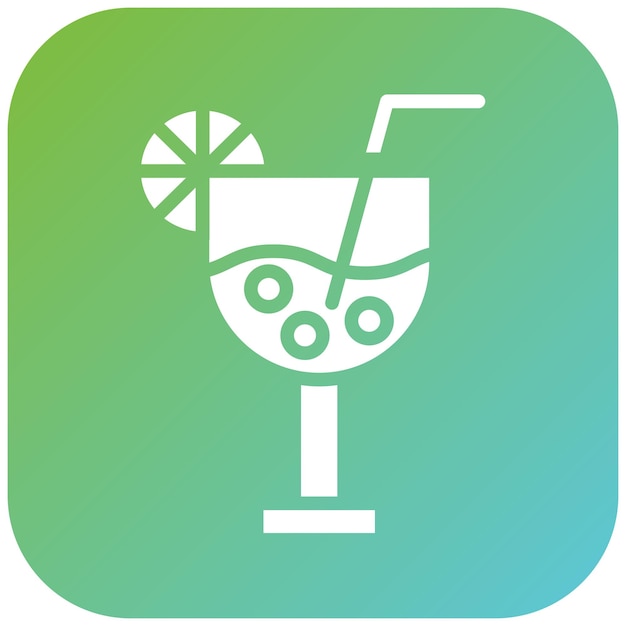 Diseño vectorial de bebidas estilo icono