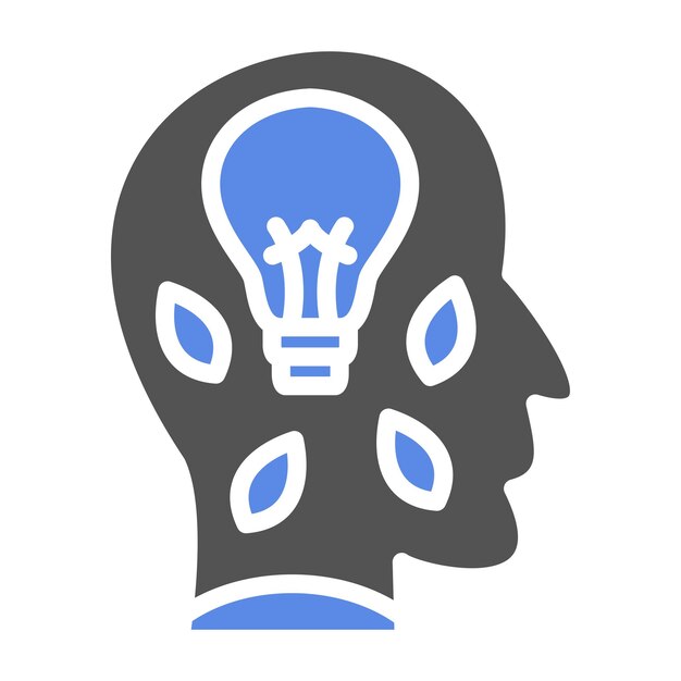 Diseño vectorial de bienestar Estilo de icono visionario