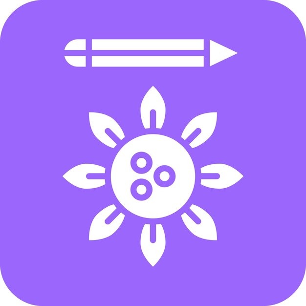 Diseño vectorial Bio Art Estilo de icono