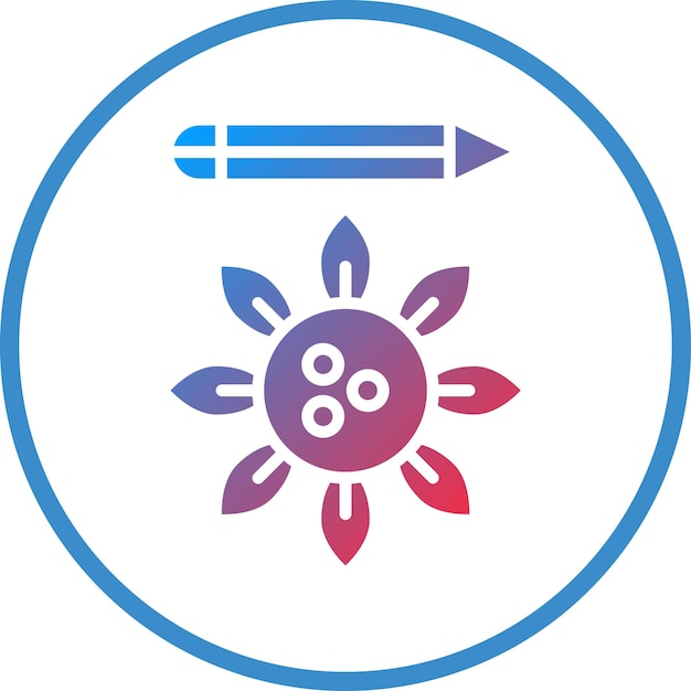 Diseño vectorial Bio Art Estilo de icono