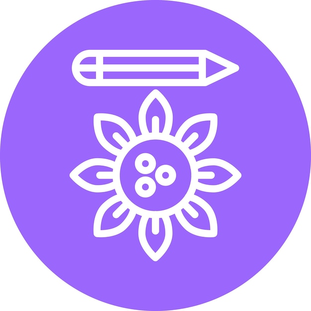 Diseño vectorial Bio Art Estilo de icono