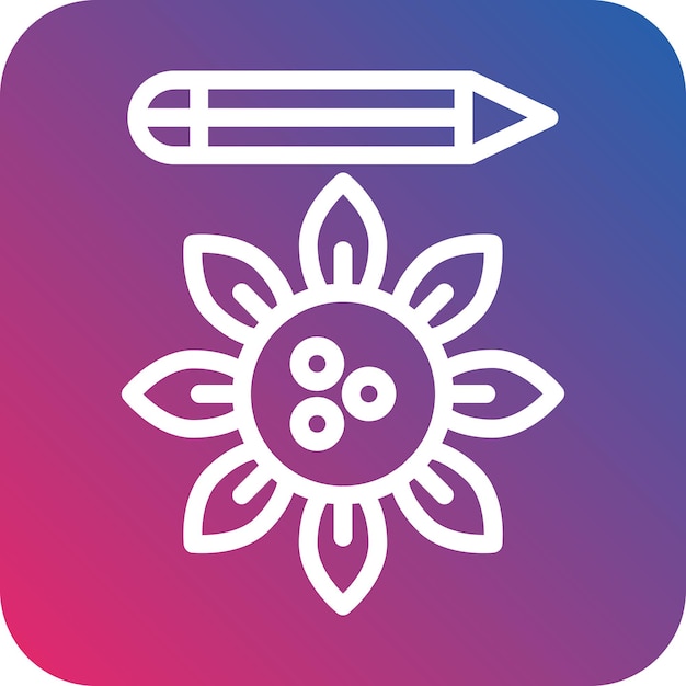 Diseño vectorial Bio Art Estilo de icono