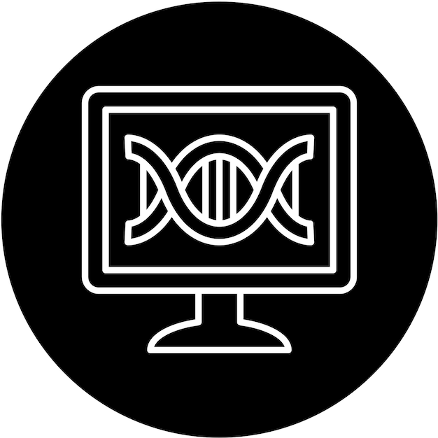 Diseño vectorial Biología computacional Estilo del icono