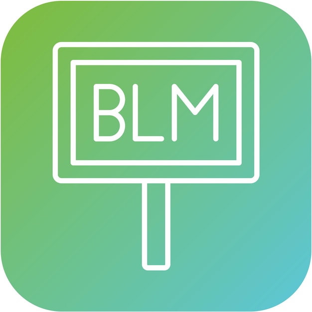 Diseño vectorial Black Lives Matter Estilo de icono