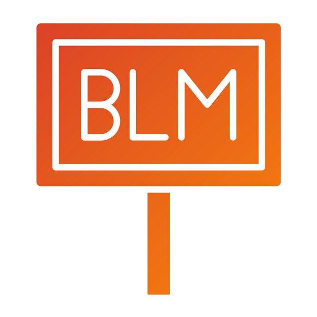 Diseño vectorial Black Lives Matter Estilo de icono