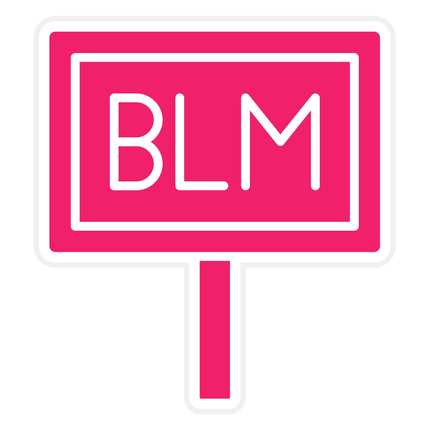 Diseño vectorial Black Lives Matter Estilo de icono