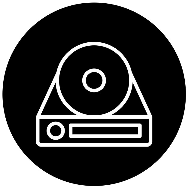 Diseño vectorial Bluray R DL Estilo de icono