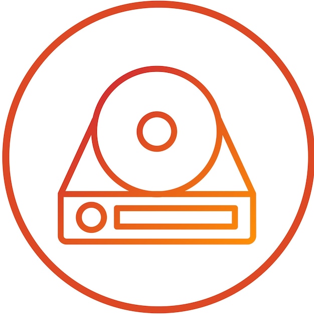 Diseño vectorial Bluray R DL Estilo de icono