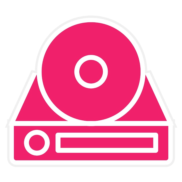 Diseño vectorial Bluray R DL Estilo de icono
