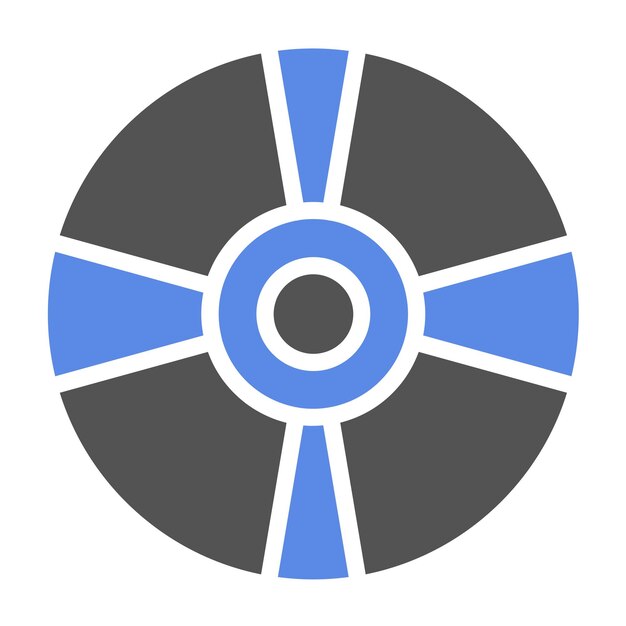 Diseño vectorial Bluray RW DL Estilo de icono