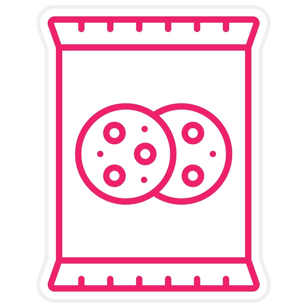 Diseño vectorial de bocadillos Estilo de icono