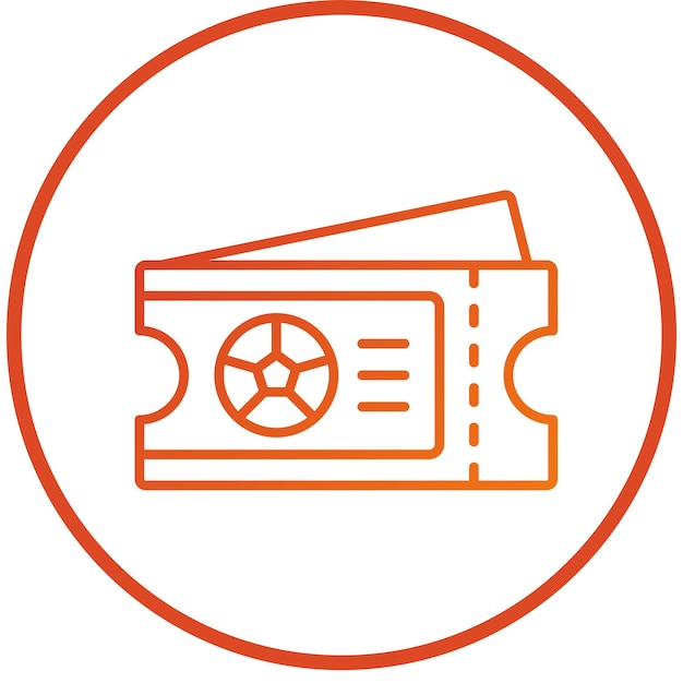Diseño vectorial de boletos Estilo de icono