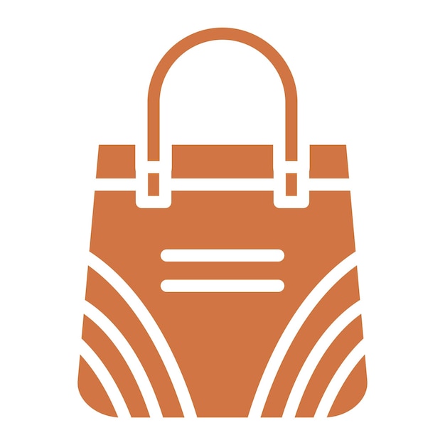 Diseño vectorial de bolsas de compras Estilo de icono