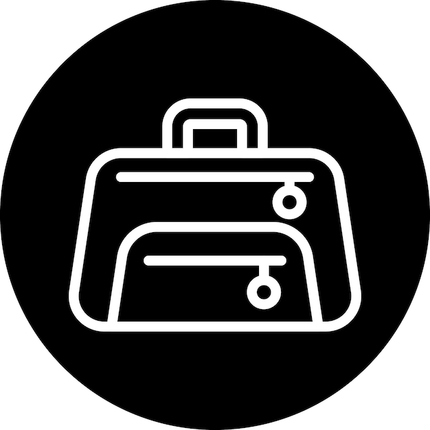 Diseño vectorial de bolso deportivo estilo icono