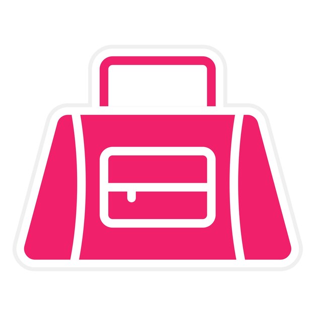 Diseño vectorial de bolso deportivo estilo icono