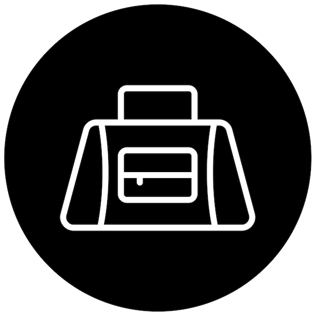 Diseño vectorial de bolso deportivo estilo icono