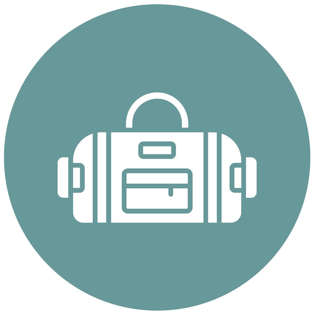 Diseño vectorial de bolso deportivo estilo icono