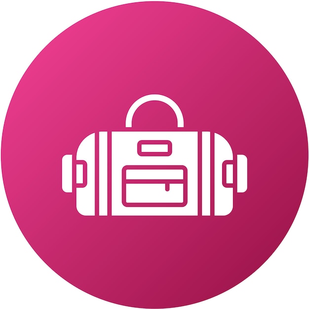 Diseño vectorial de bolso deportivo estilo icono