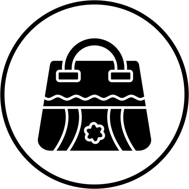 Diseño vectorial de bolso de playa Estilo icónico