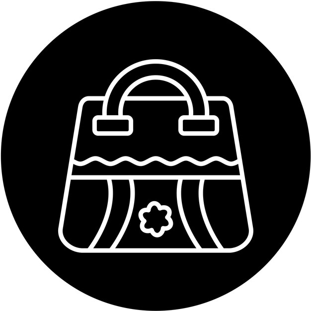 Diseño vectorial de bolso de playa Estilo icónico