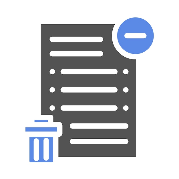 Diseño vectorial borrar el estilo del ícono del archivo